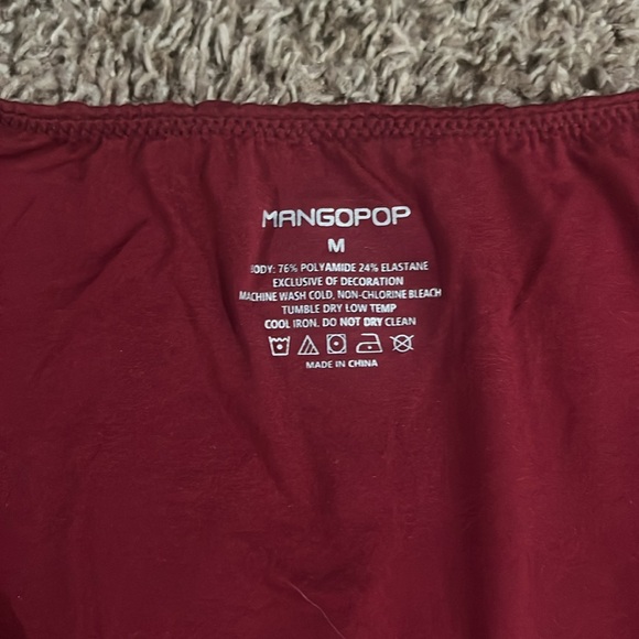 Mangopop Red V-Neck - Picture 2 of 4